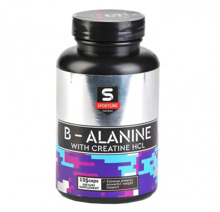 SportLine Nutrition B-Alanine + Creatine HCL 125cap
